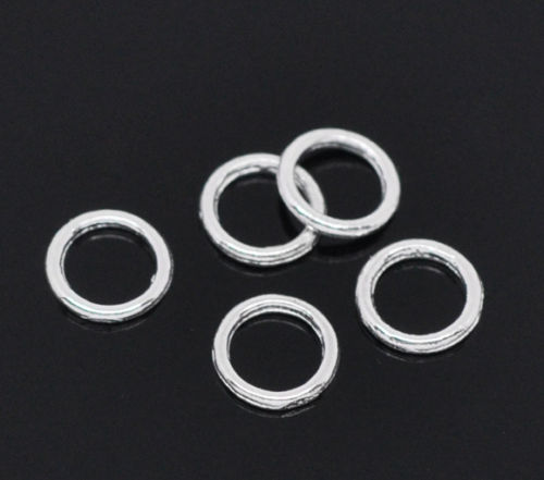Jumprings, 6mm, closed  - 2