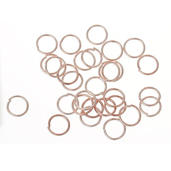 Jumprings,  Roségold, 8mm