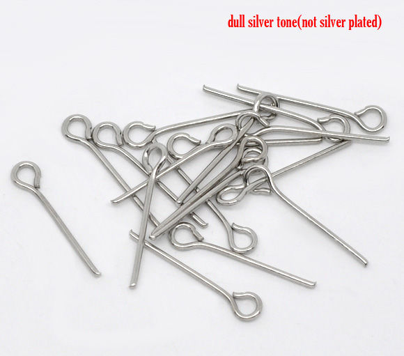 Öglepinnar , platina, 1,8cm