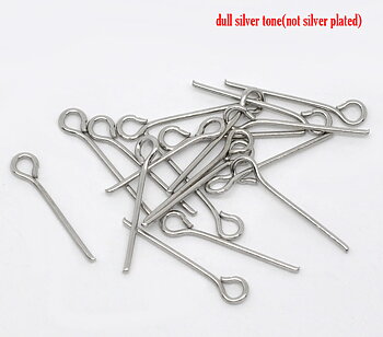 Öglepinnar , platina, 1,8cm