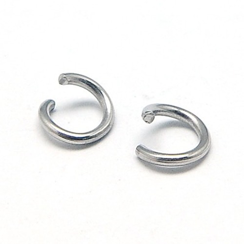Jumprings,  Stainless steel 8mm - 2