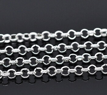 Ärtkedja 2,5mm, silver 1 m