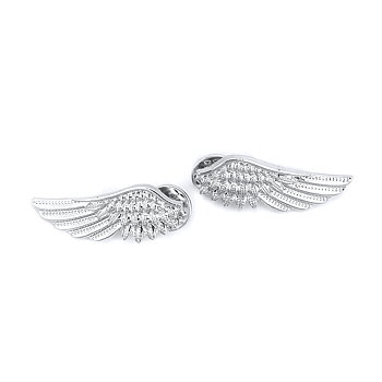 Brooches  Angel wings silver