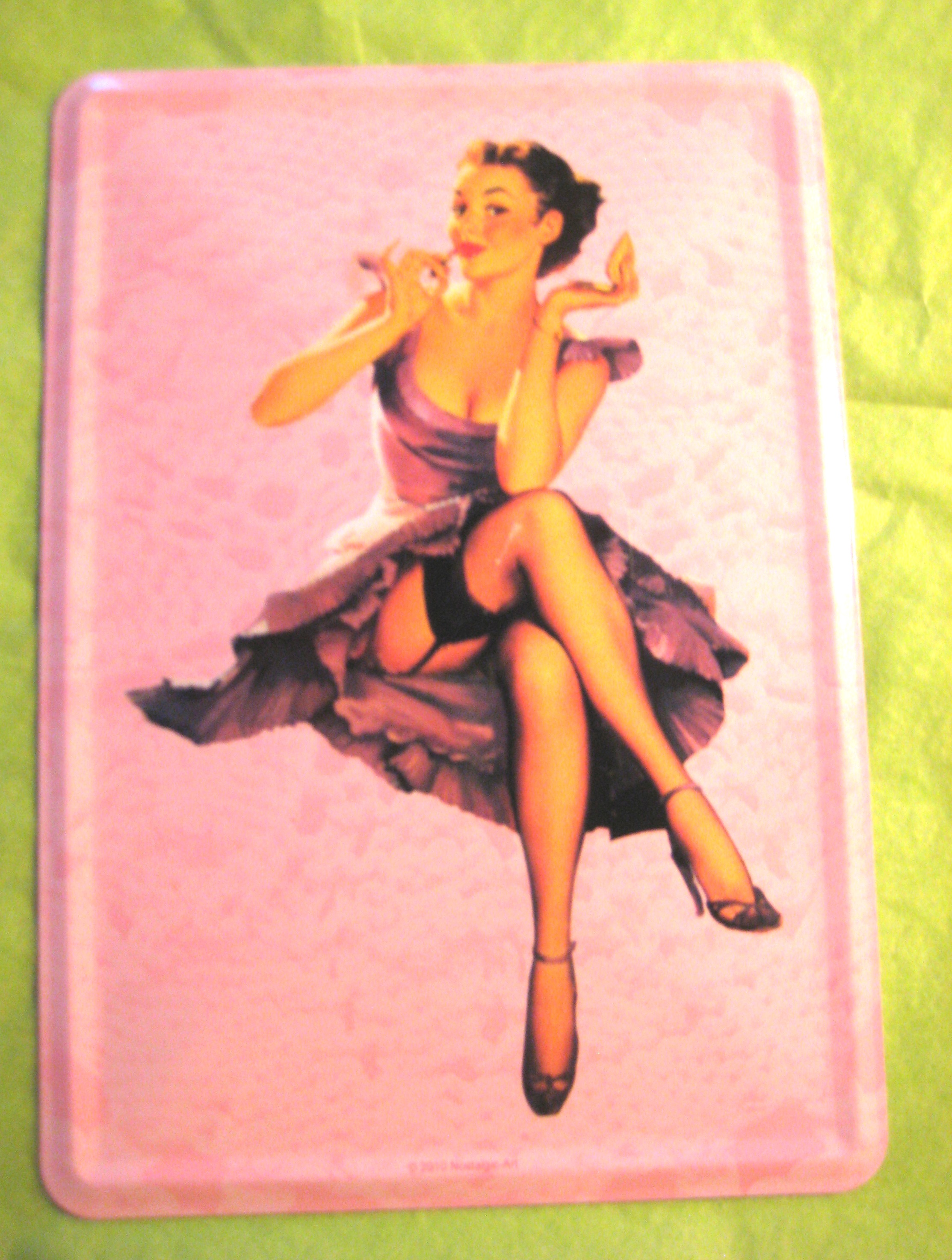 Plåtvykort , PinUp Rosa