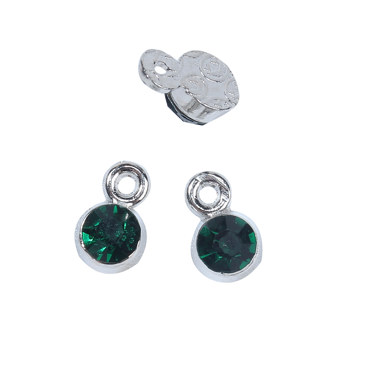 Charm - Birthstone May Deepgreen