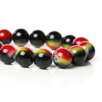  Baking paint 10mm, Black/red  marble