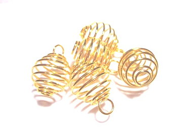 Pärlbur guld 14mm