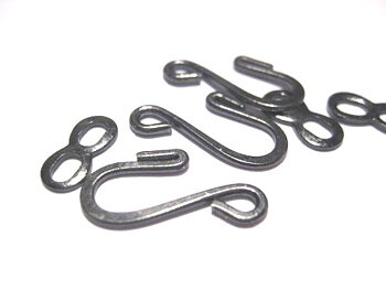 Toggellås "Hook & eye"  , Gunmetal