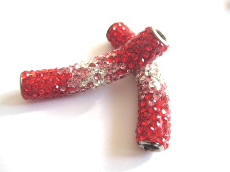 Rhinestone tube red mix