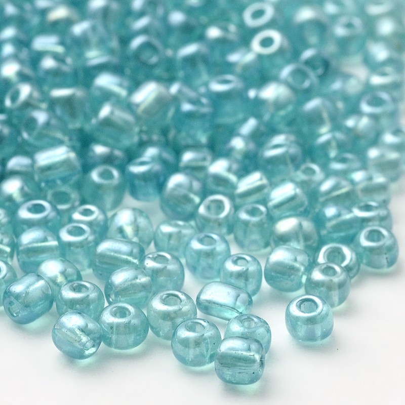 Seedbeads trasperent  - pale turquoise 3mm  8/0