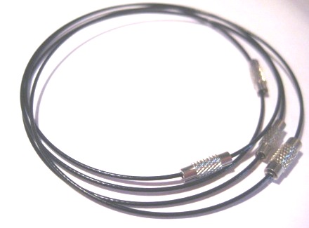 Armring - wire , Svart