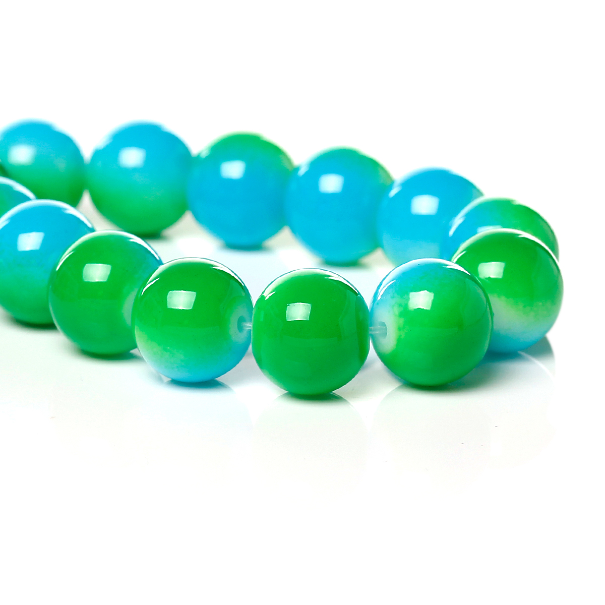  Baking paint 10mm,  Blue/green  marble