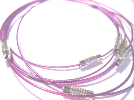 Armring - wire , Lila