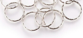 Key clasp ring  Key 25mm  platina