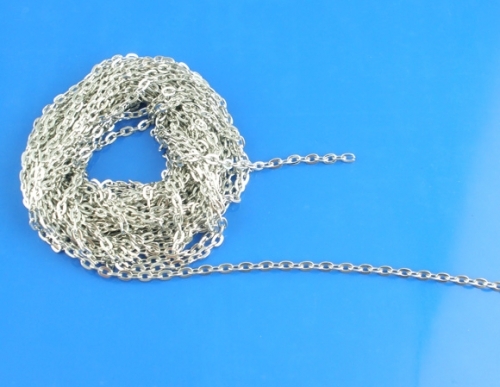 Kedja - cross 4mm, platina, 1 m