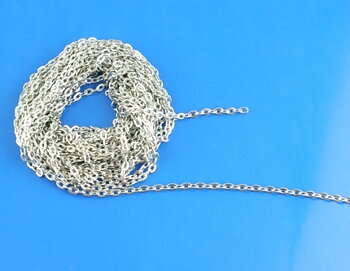 Kedja - cross 4mm, platina, 1 m