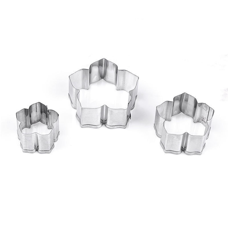 Cookie cutter, stainless steel-  FLower 3 pcs