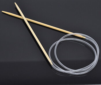Circular needle in bamboo - US3 - 3.25mm