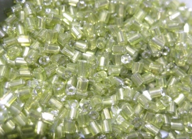 Seedbeads - Hexagon tube - Lime 2mm