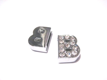 Armbands Charm Strass "B"