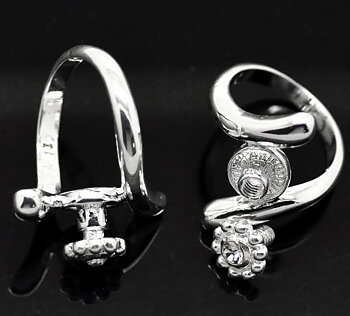Snake chain ring, size 19