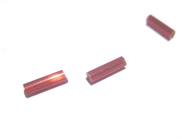Seedbeads - Hexagon tub - Röd, 5mm - 2