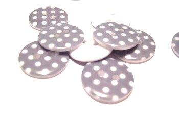 Wood buttons, 18mm  grey