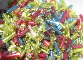 Seedbeads - Hexagon tube -mix