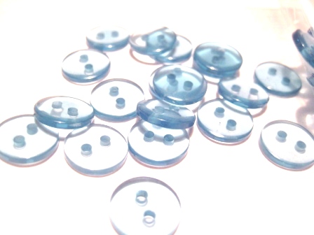 Wood buttons, 11mm   blue