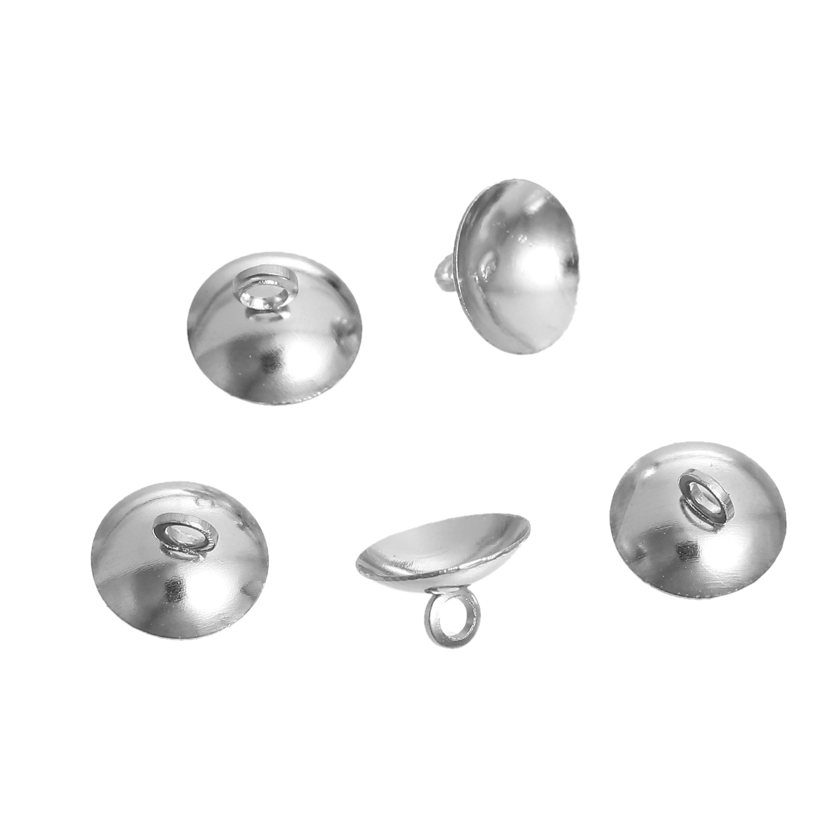 Berlock -  Pärlhatt,  Fäste,  Silver 10mm - 2