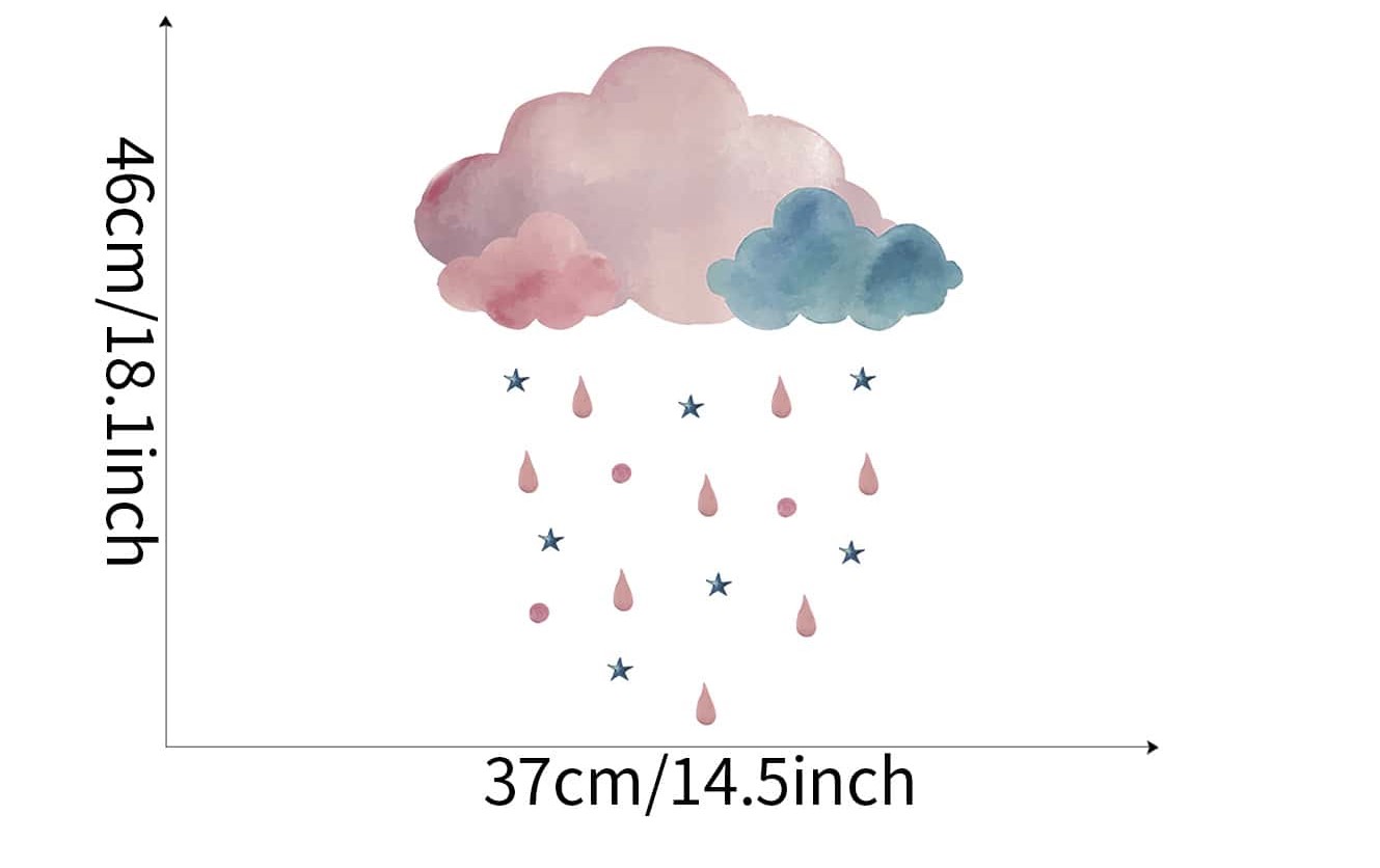 Wall deco, Cloud rain - 2