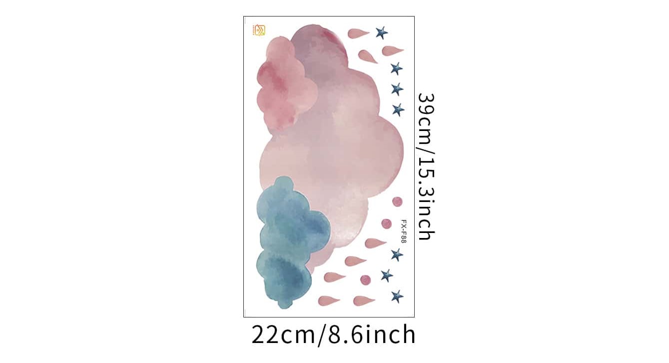 Wall deco, Cloud rain - 3