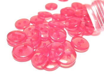 Resinknappar, 11mm, Röd