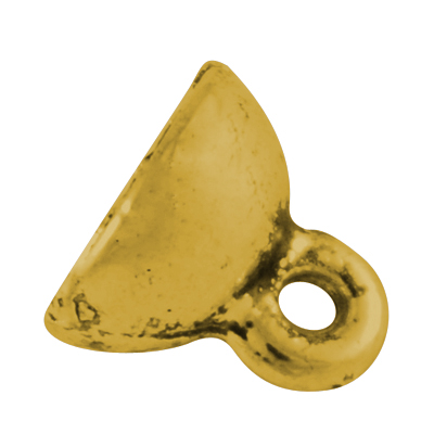 Charm   Bead cap, 6 mm, gold