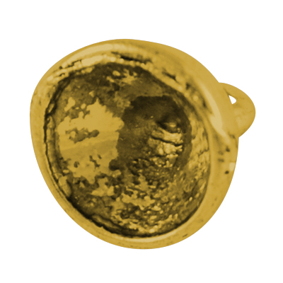 Charm   Bead cap, 6 mm, gold - 2