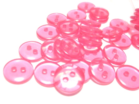Wood buttons, 11mm   Cerise
