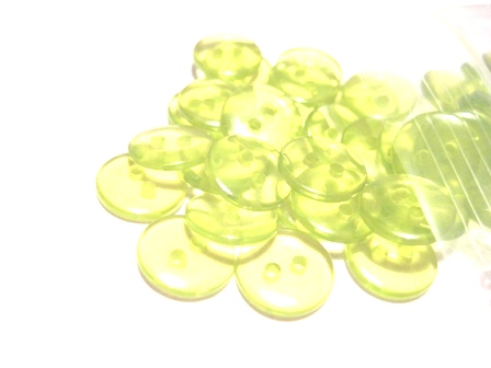Wood buttons, 11mm   lime