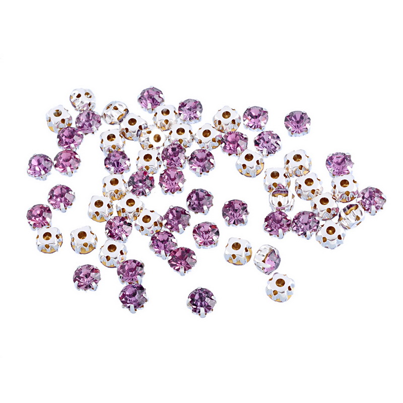 Montees, sewons. 4mm Mauve - 2