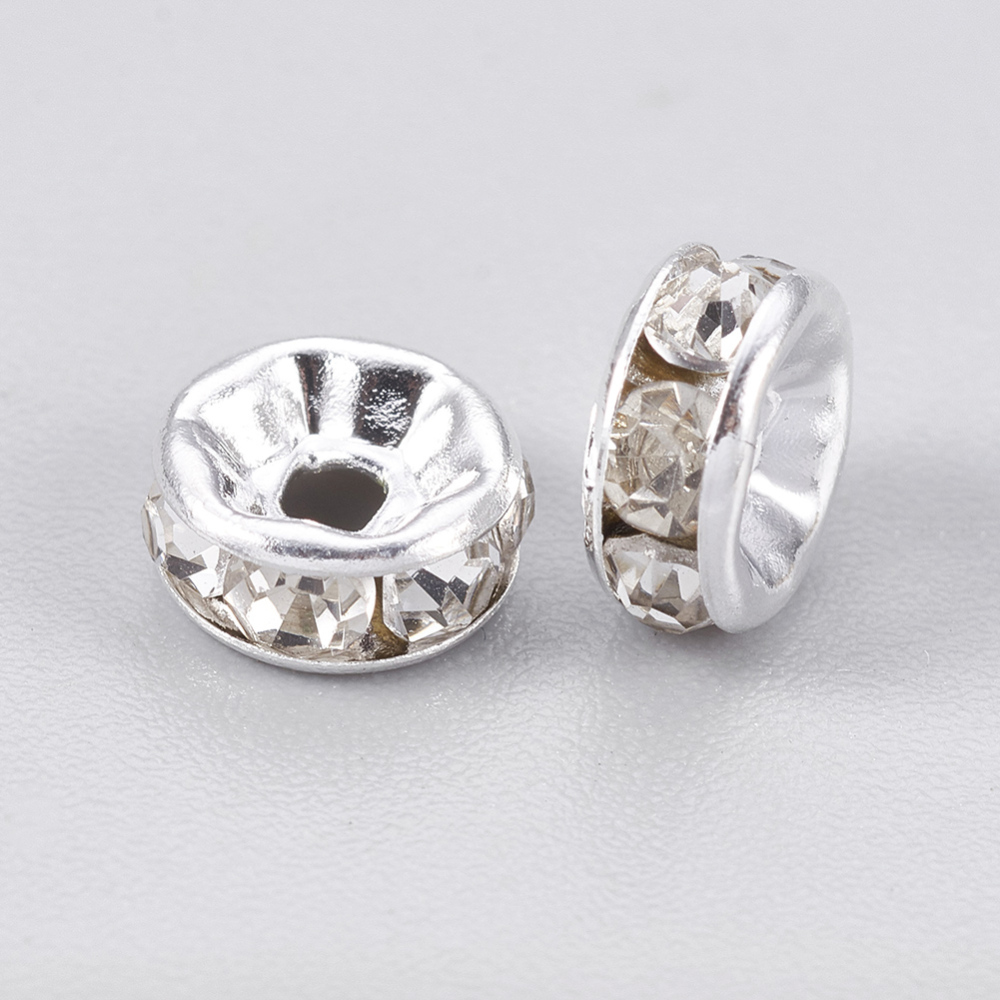 strass rondelle 6mmClear - 2