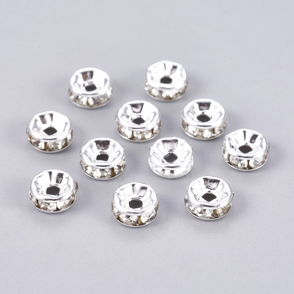 strass rondelle 6mmClear - 3