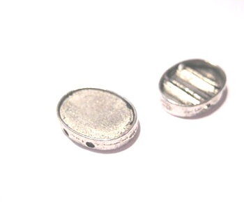 Slider , metall oval 2 st