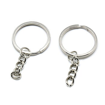 Key clasp ring  Key 28mm  + chain