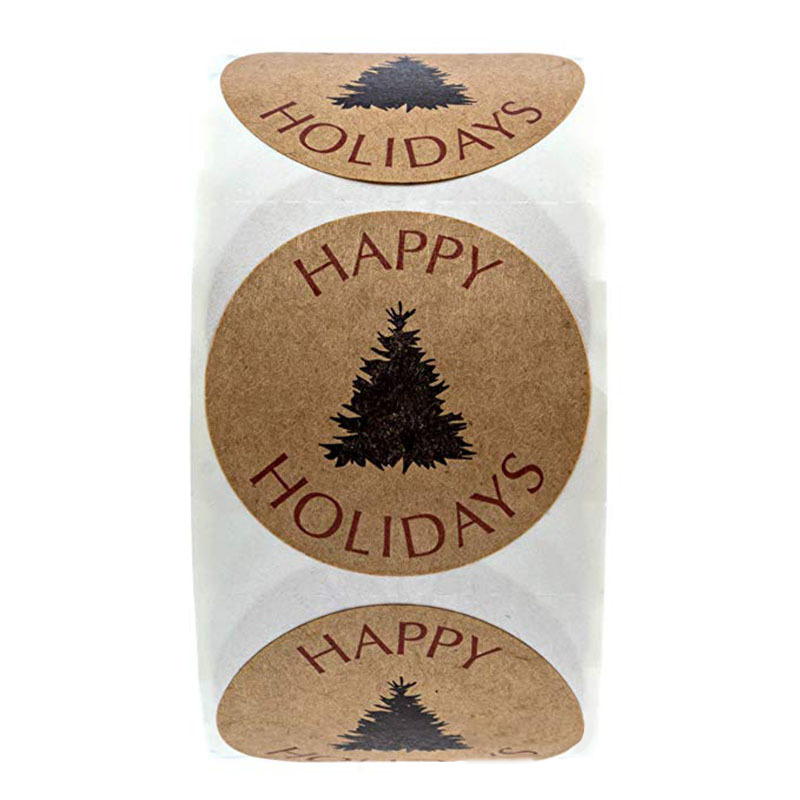 Etikett "Happy Holidays"  20pcs - 2