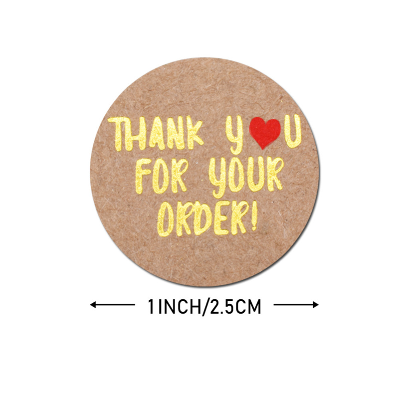 Etikett  "Thank you for your order!"  20pcs - 2