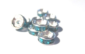 strassrondell, Silver 6mm Turkos