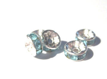 strass rondelle 8mm lt turqouise