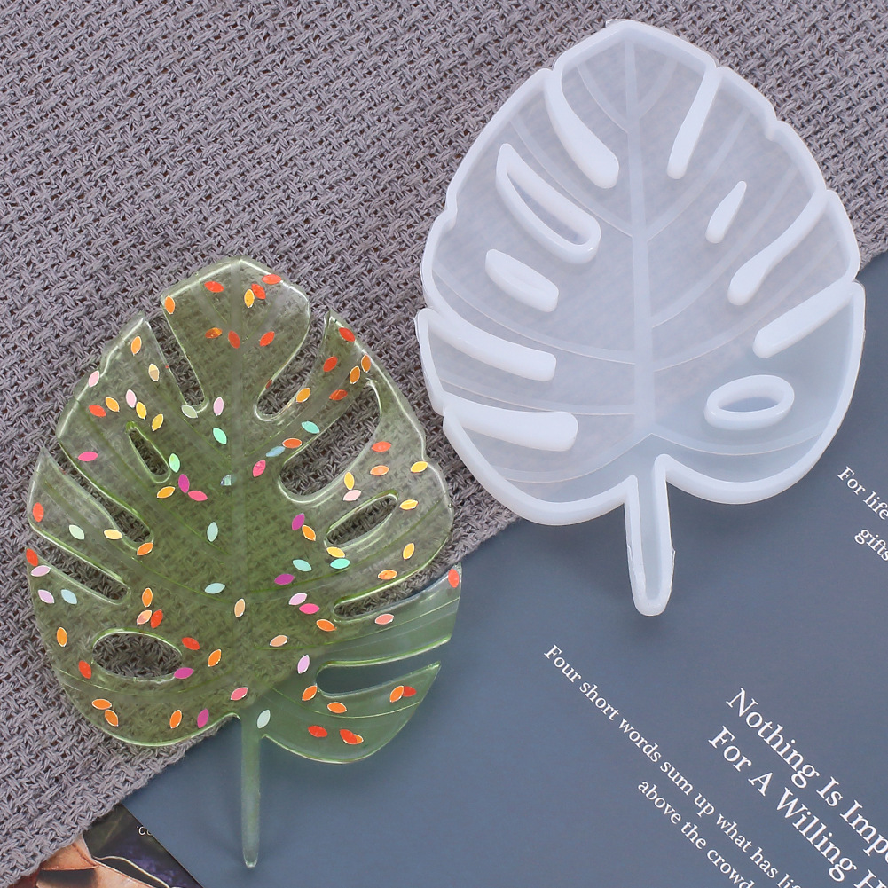 Silicone Resin Mold   Monstera leaf 12 cm - 2