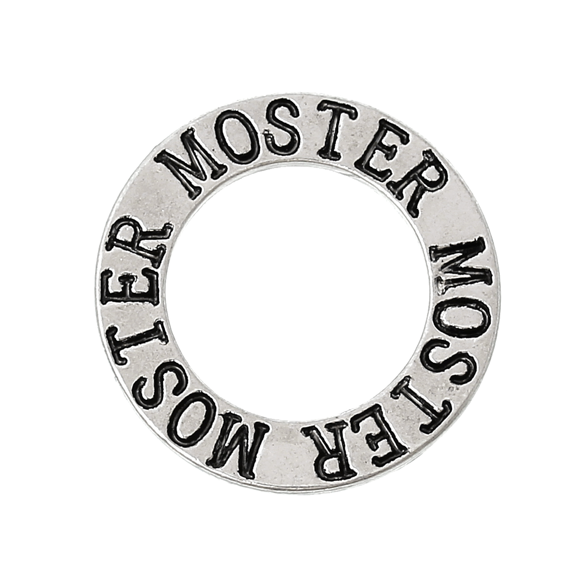 Budskapsring, silver  "MOSTER"