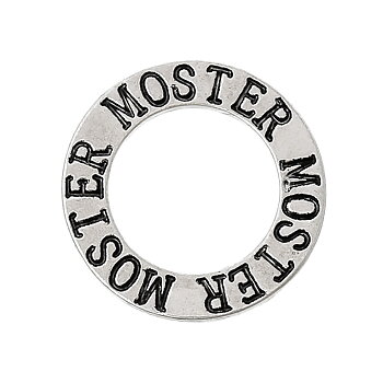 Budskapsring, silver  "MOSTER"