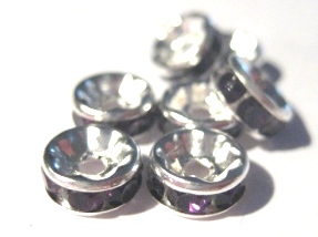 strass rondelle 8mm darkpurple